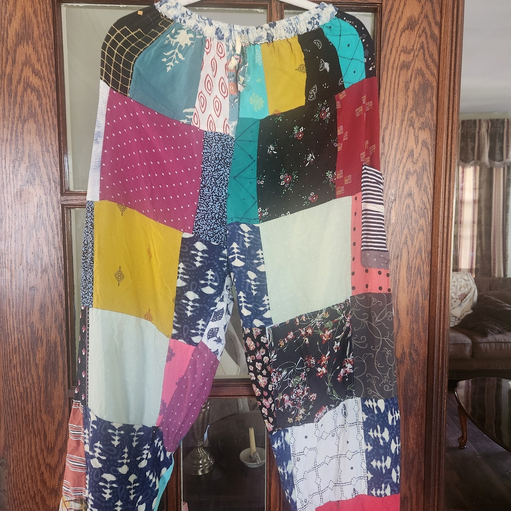 Colorful Patchwork Pants